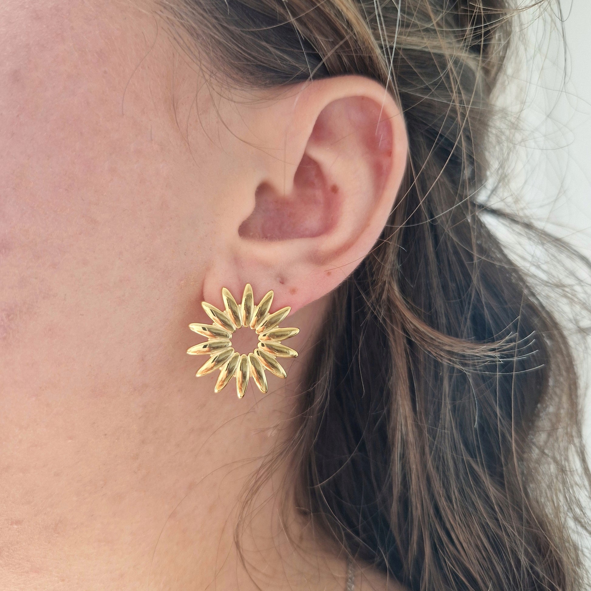 Pendientes Girasol - ADA JOYITAS
