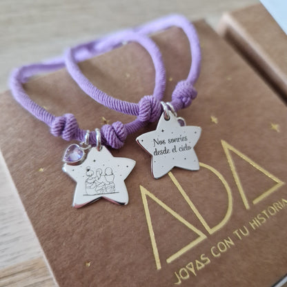 Pulsera Star plata ley - ADA JOYITAS