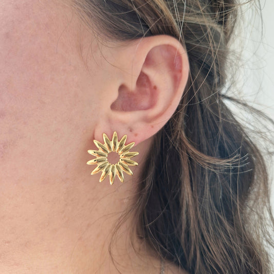 Pendientes Girasol - ADA JOYITAS